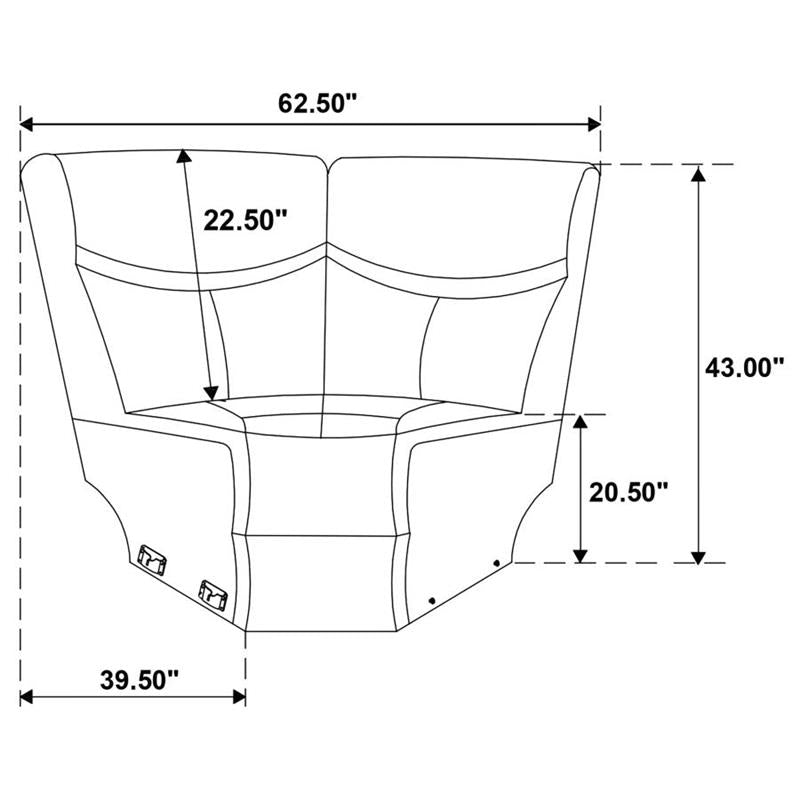 3 PC POWER SECTIONAL (610190P)