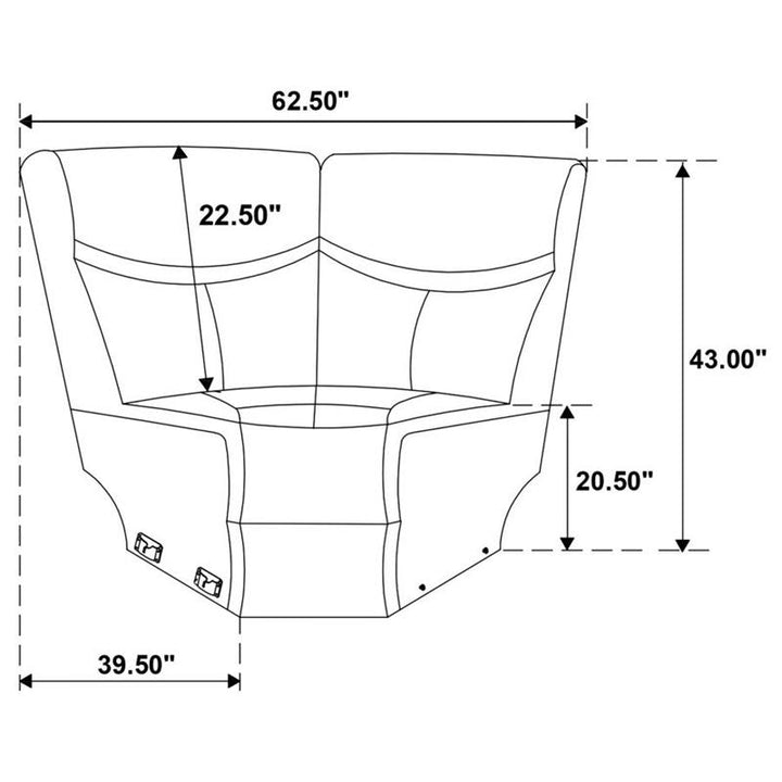 3 PC POWER SECTIONAL (610190P)