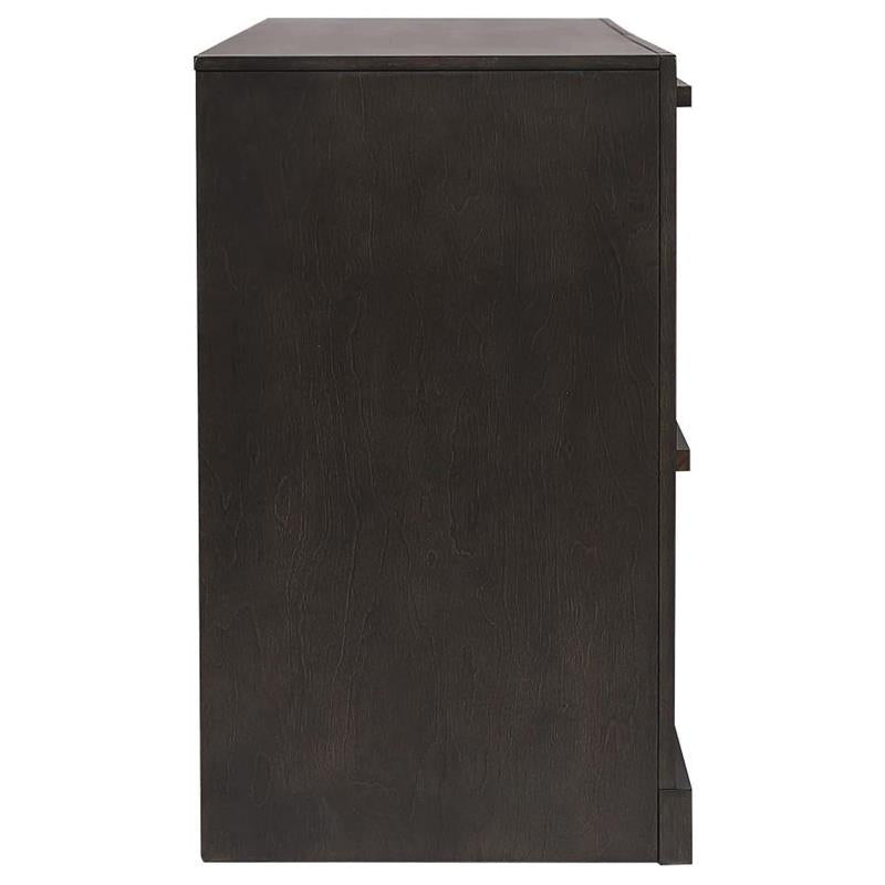 Azalia 4-drawer Dresser Black and Walnut (224283)