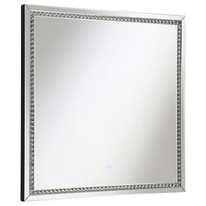 Noelle Square Wall Mirror with LED Lights (961506)