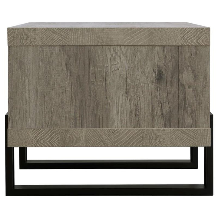 Dinard Coffee Table with Shelf Grey Driftwood (720878)