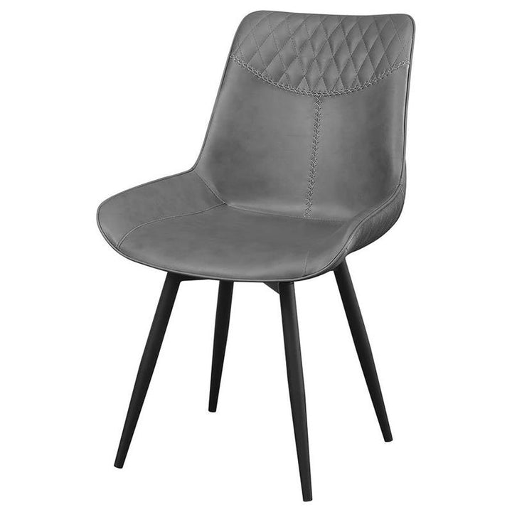 Brassie Upholstered Side Chairs Grey (Set of 2) (110272)