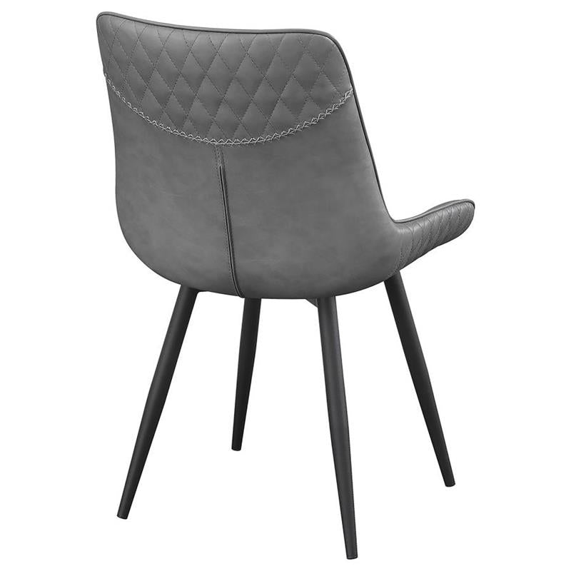 Brassie Upholstered Side Chairs Grey (Set of 2) (110272)