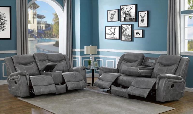 Conrad 2-piece Living Room Set Grey (650354-S2)