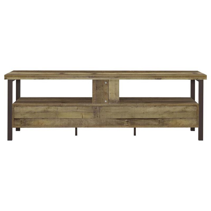 Ruston 71" 3-drawer TV Console Weathered Pine (721891)