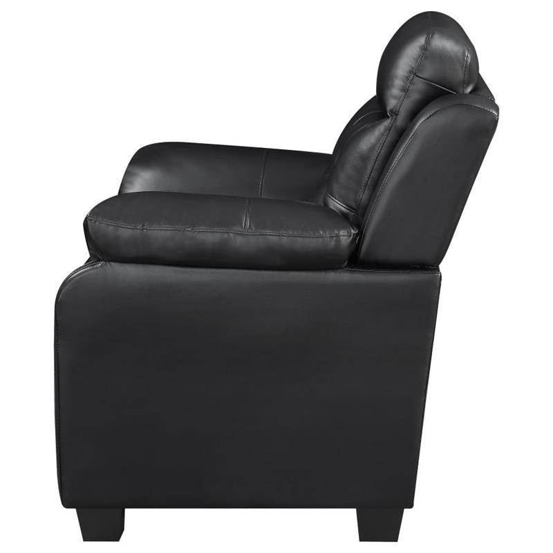 Finley Tufted Upholstered Chair Black (506553)