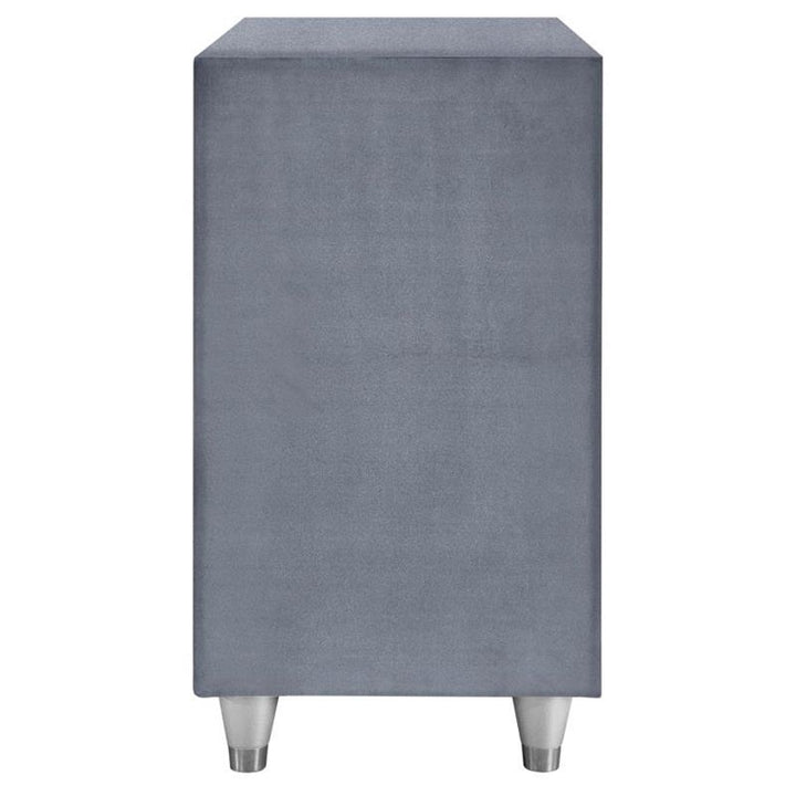 Antonella 3-drawer Upholstered Nightstand Grey (223582)