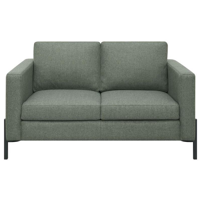 Tilly 2-piece Upholstered Track Arms Sofa Set Sage (509904-S2)