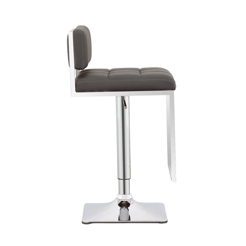 Alameda Adjustable Bar Stool Chrome and Grey (100195)