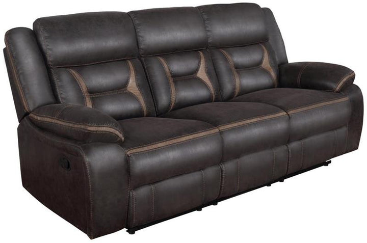 Greer Upholstered Tufted Back Motion Sofa (651354)