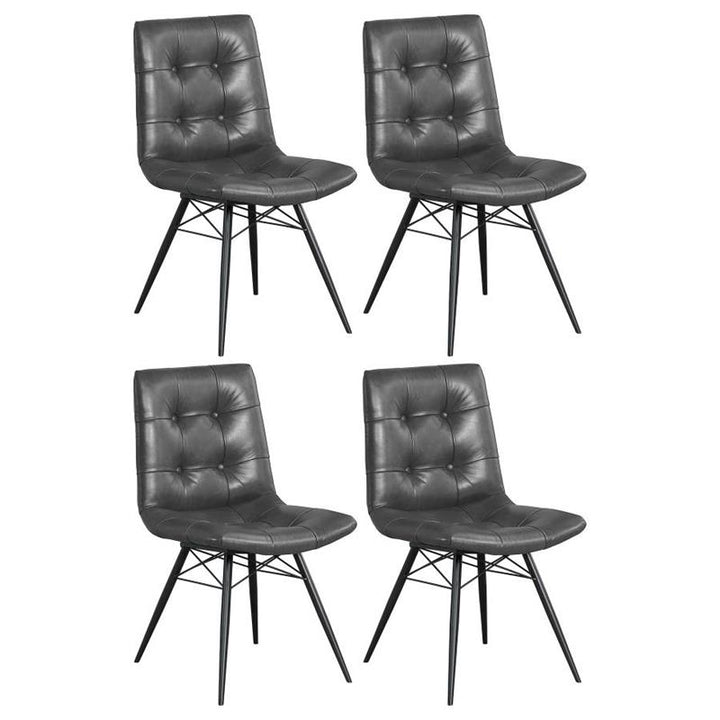 Aiken Tufted Dining Chairs Charcoal (Set of 4) (110302)