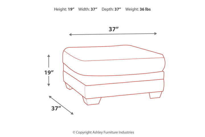 Tracling Oversized Ottoman (7260008)