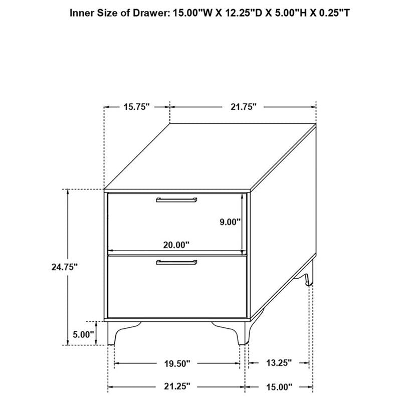 Kendall 4-piece California King Bedroom Set White (224401KW-S4)