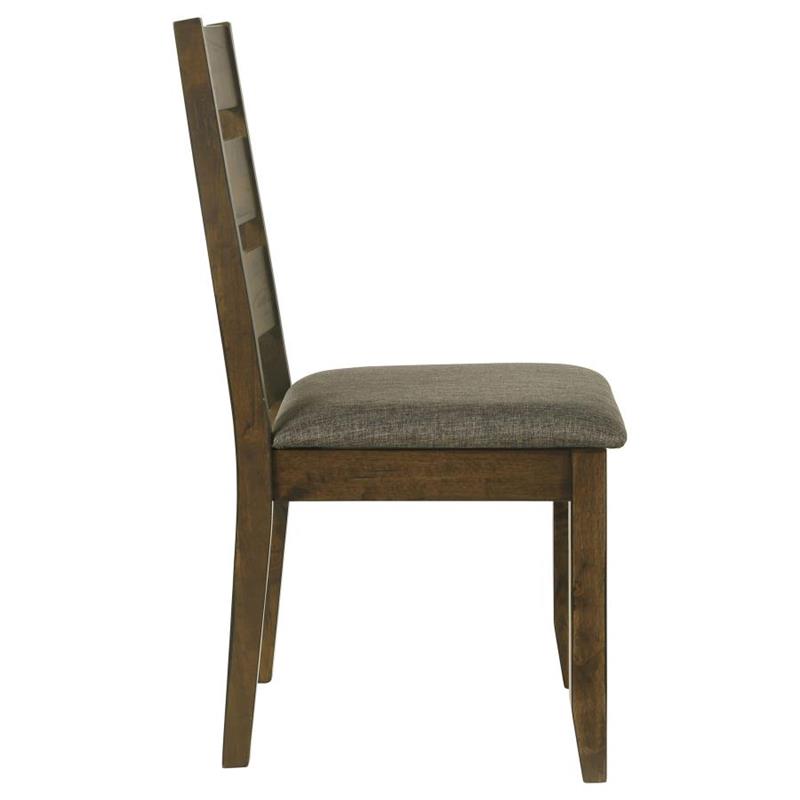 Alston Ladder Back Dining Side Chairs Knotty Nutmeg and Grey (Set of 2) (106382)