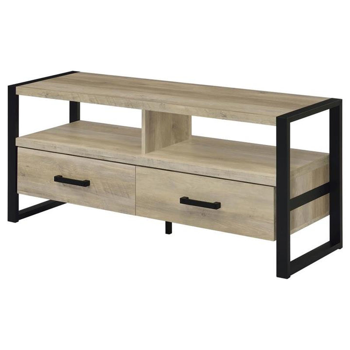James 2-drawer Composite Wood 48" TV Stand Antique Pine (704271)