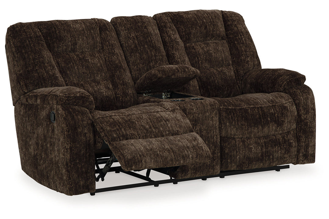 Soundwave Reclining Loveseat with Console (7450294)