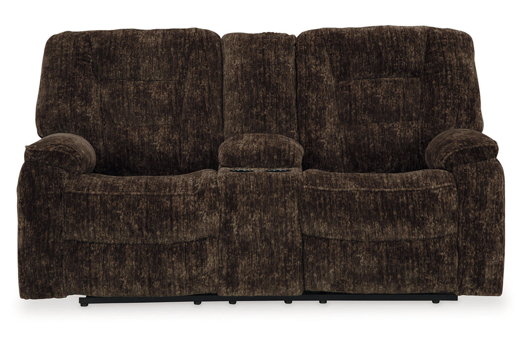 Soundwave Reclining Loveseat with Console (7450294)