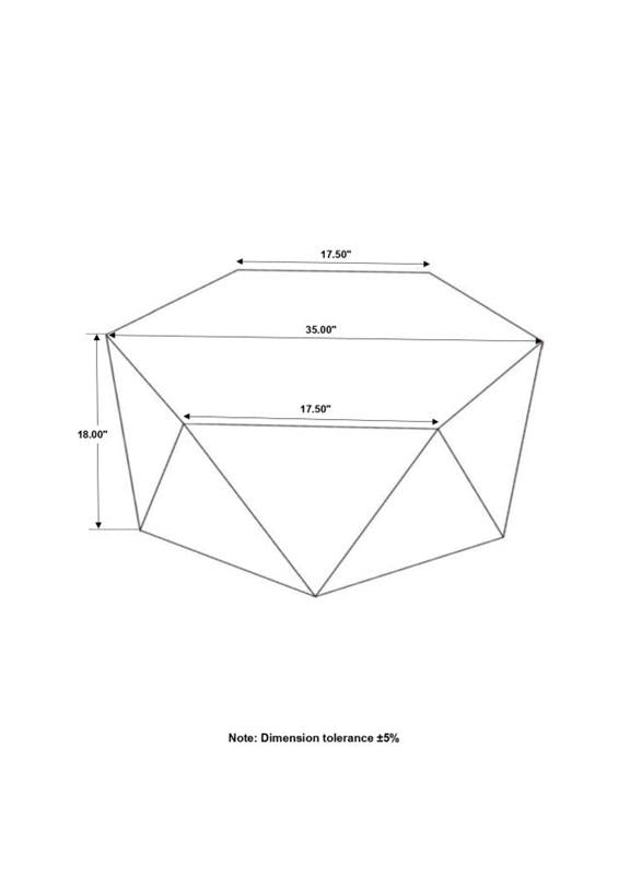 Zalika Hexagonal Coffee Table Natural (724188)