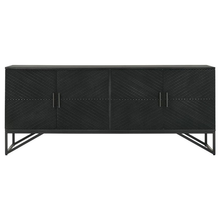 Riddell 4-door Accent Cabinet Black (959631)