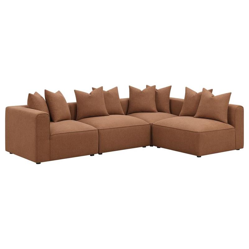 Jennifer Upholstered Corner Terracotta (551592)