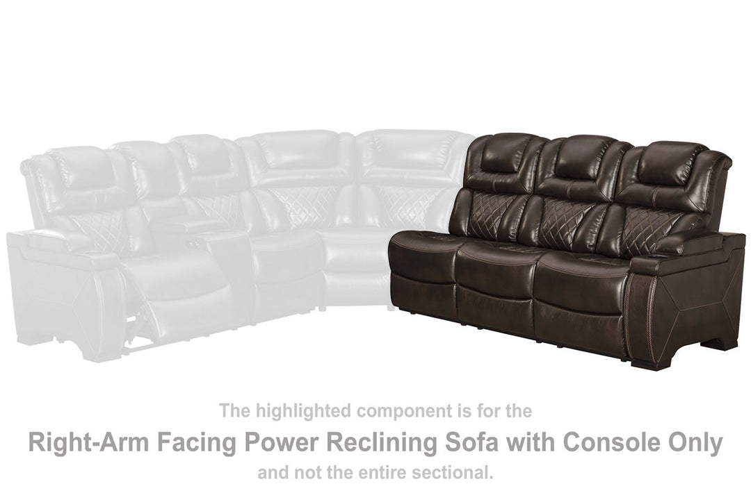 Warnerton Right-Arm Facing Power Reclining Sofa with Console (7540708)