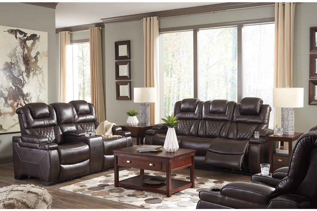 Warnerton Power Reclining Sofa and Loveseat with Power Recliner (75407U3)