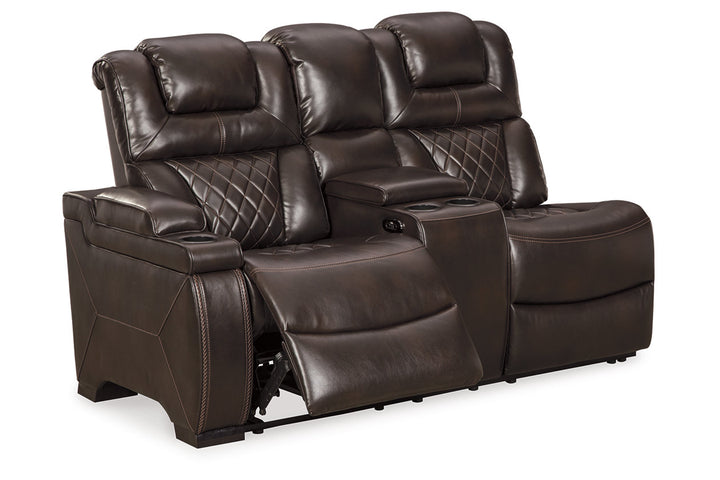 Warnerton Left-Arm Facing Power Reclining Loveseat with Console (7540737)