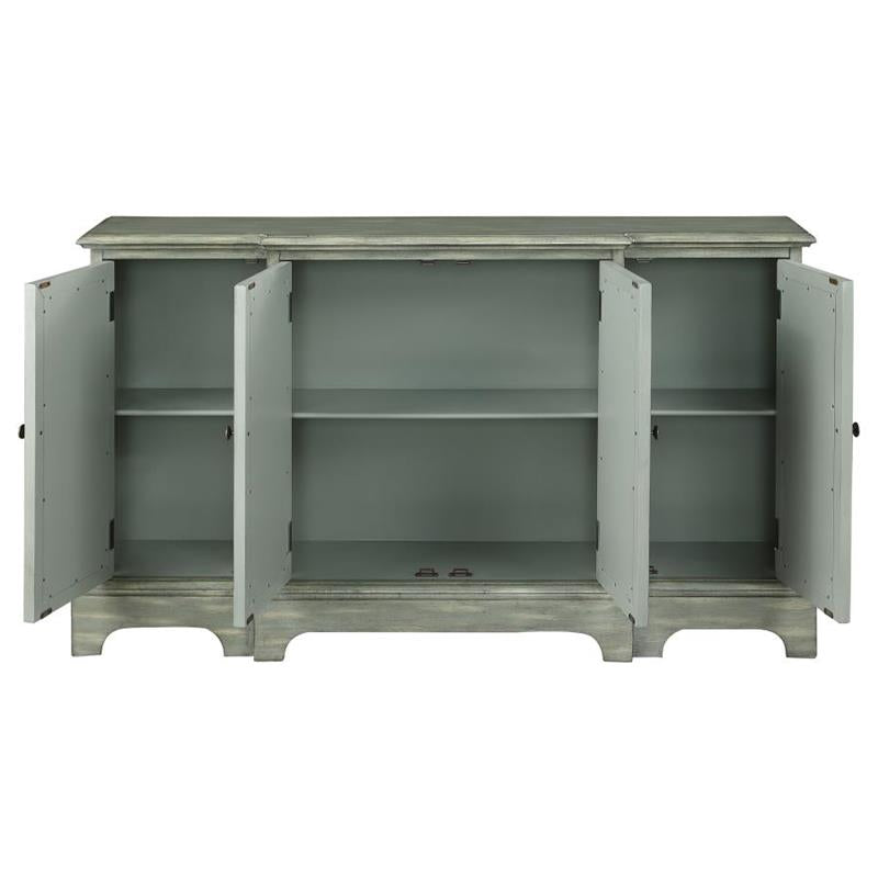 Erigeron 4-door Accent Cabinet Grey (950822)