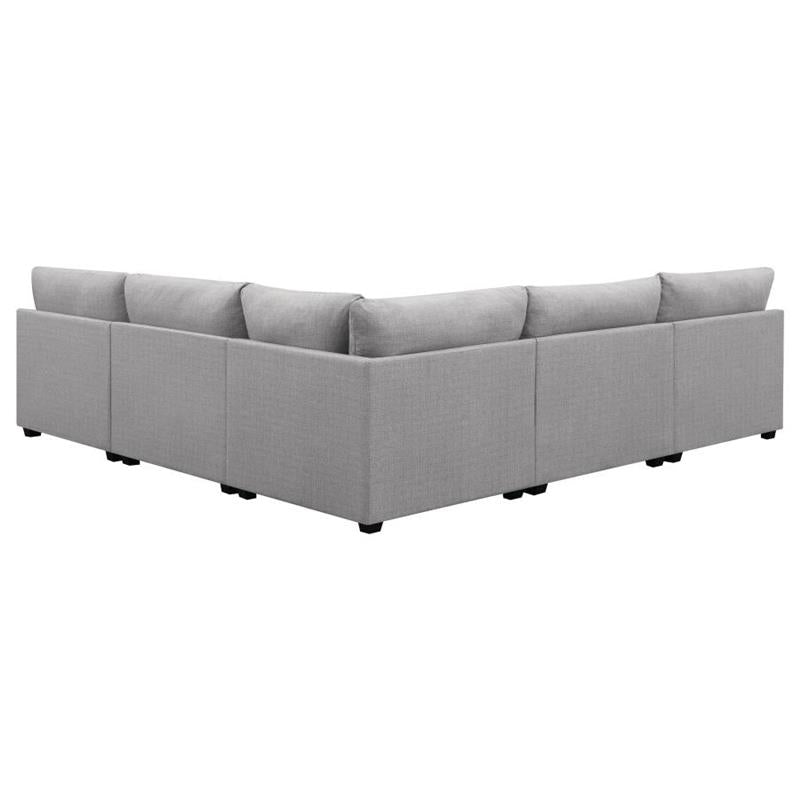 Cambria 5-piece Upholstered Modular Sectional Grey (551511-S5A)