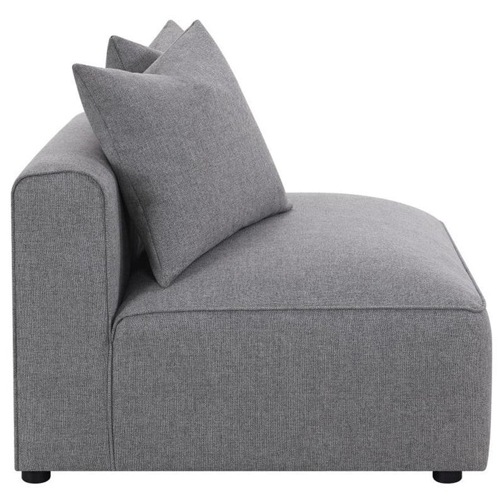 Jennifer Tight Seat Armless Chair Grey (551594)