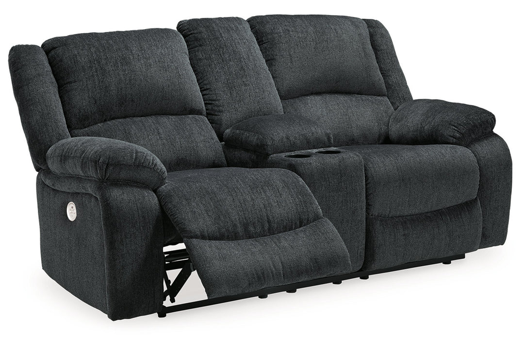 Draycoll Power Reclining Loveseat with Console (7650496)