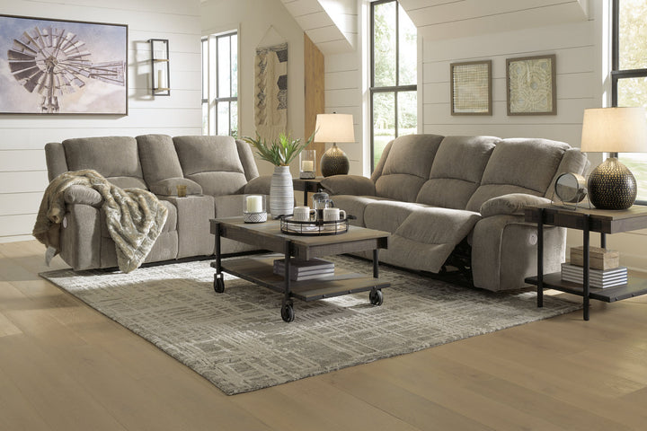 Draycoll Power Reclining Sofa and Loveseat (76505U2)