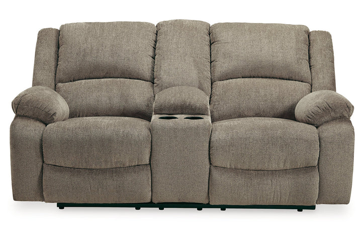 Draycoll Power Reclining Loveseat with Console (7650596)