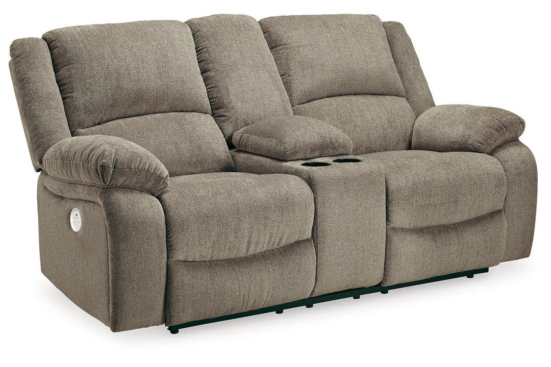 Draycoll Power Reclining Loveseat with Console (7650596)