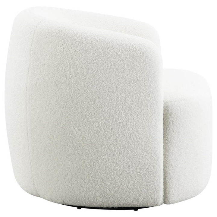 Hudson Upholstered Swivel Chair Natural (905726)