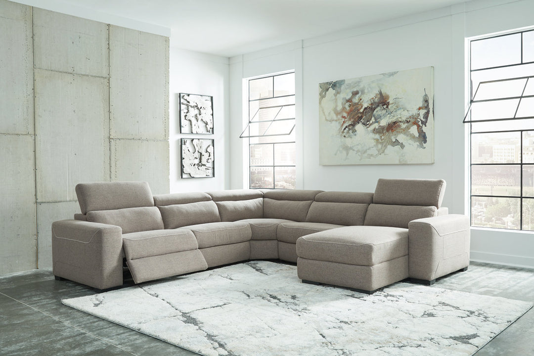 Mabton 5-Piece Power Reclining Sectional (77005S9)