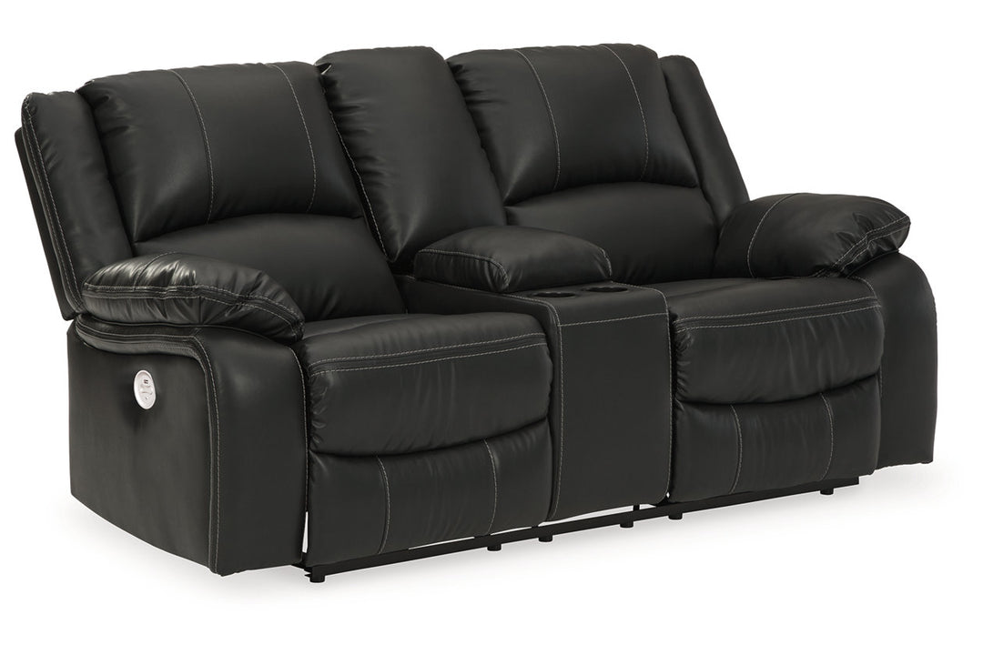 Calderwell Power Reclining Loveseat with Console (7710196)