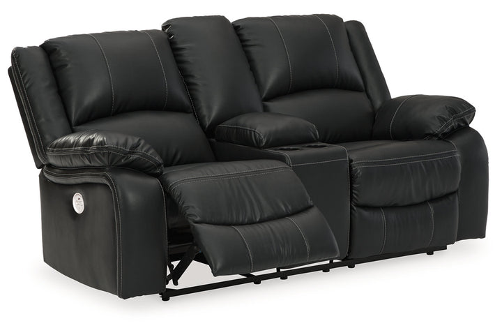 Calderwell Power Reclining Loveseat with Console (7710196)