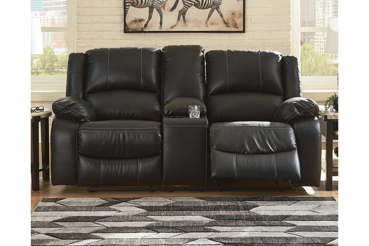 Calderwell Reclining Loveseat with Console (7710194)