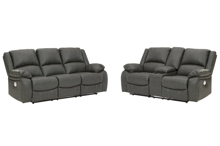 Calderwell Power Reclining Sofa and Loveseat (77103U3)