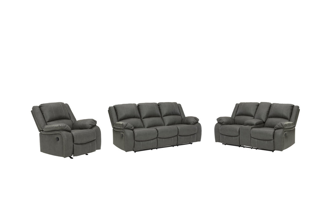 Calderwell Reclining Sofa and Loveseat with Recliner (77103U1)