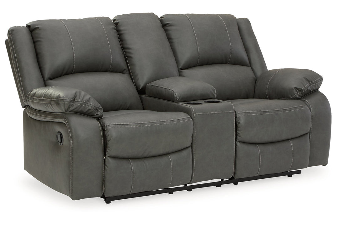 Calderwell Reclining Loveseat with Console (7710394)