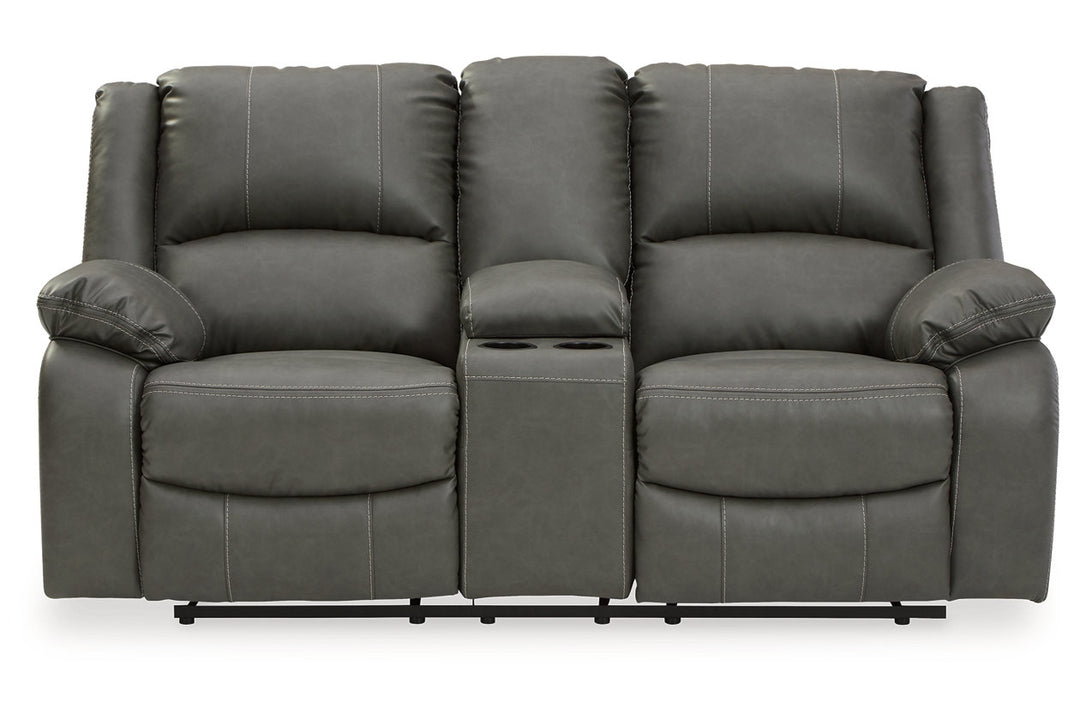 Calderwell Reclining Loveseat with Console (7710394)