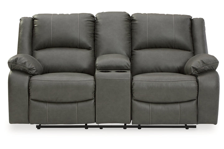 Calderwell Power Reclining Loveseat with Console (7710396)