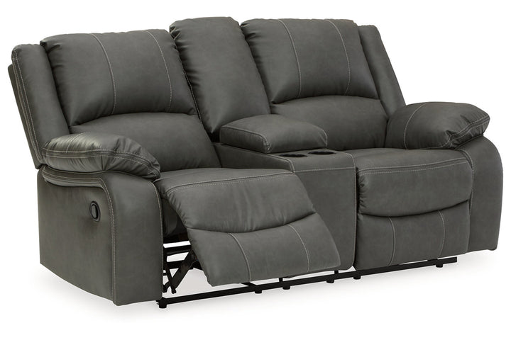 Calderwell Reclining Loveseat with Console (7710394)