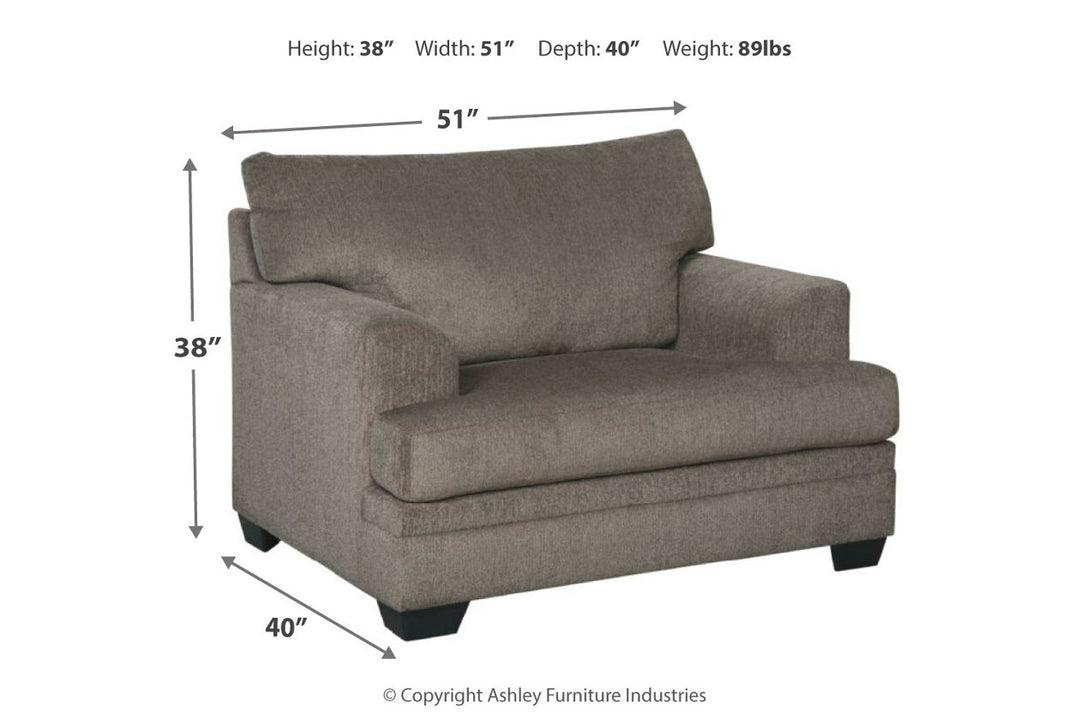 Dorsten Chair and Ottoman (77204U3)