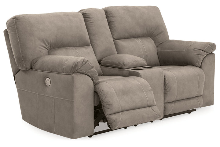 Cavalcade Power Reclining Loveseat with Console (7760196)