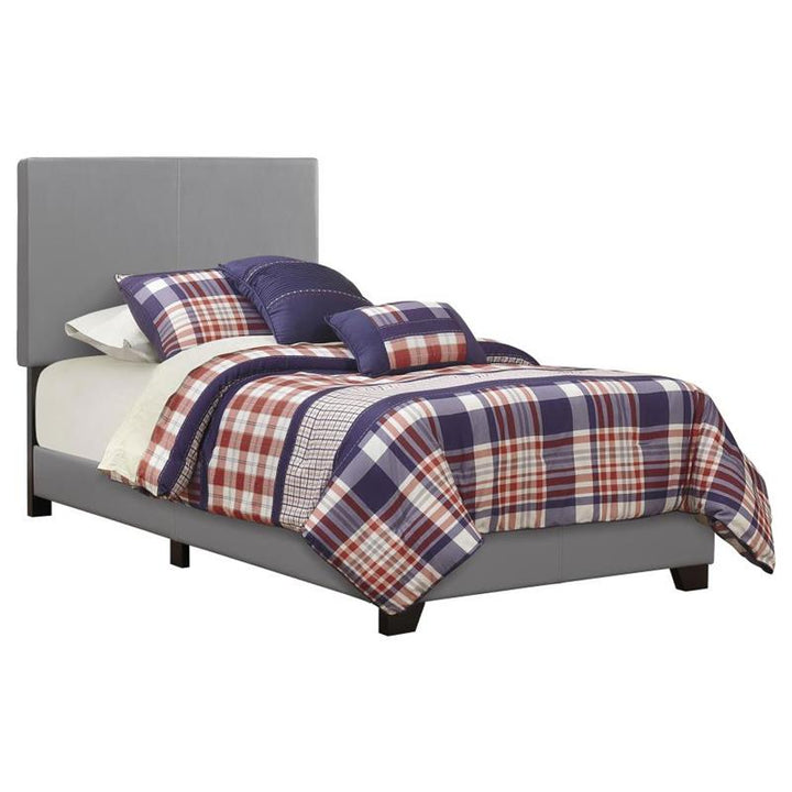 Dorian Upholstered Twin Bed Grey (300763T)