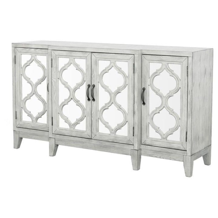 Mckellen 4-door Accent Cabinet Antique White (953376)