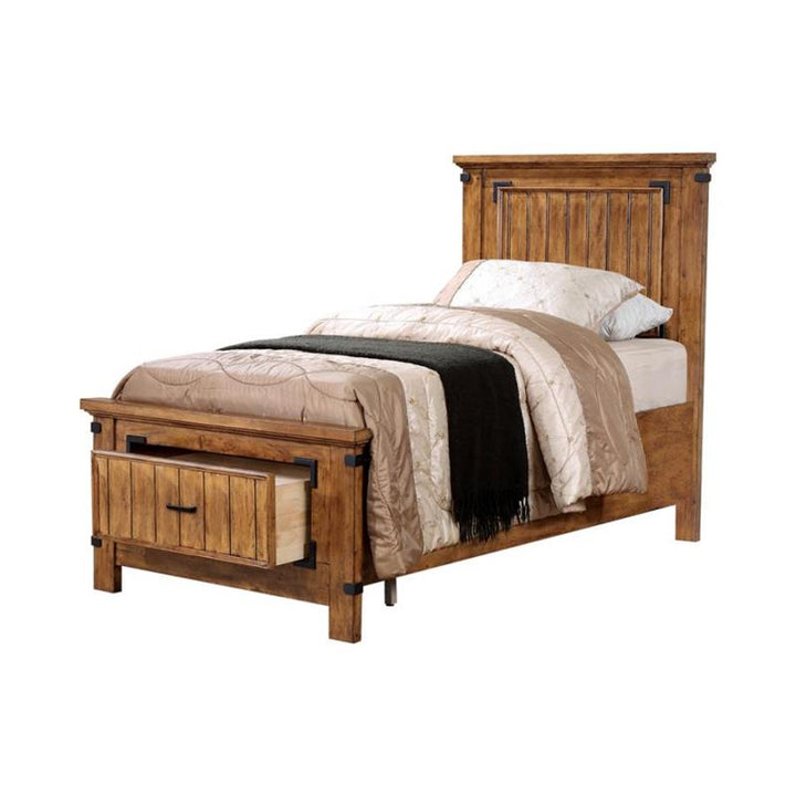Brenner Twin Storage Bed Rustic Honey (205260T)